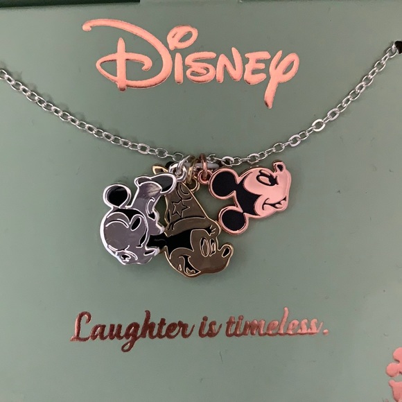 Disney Mickey Mouse Charm Necklace. NIB